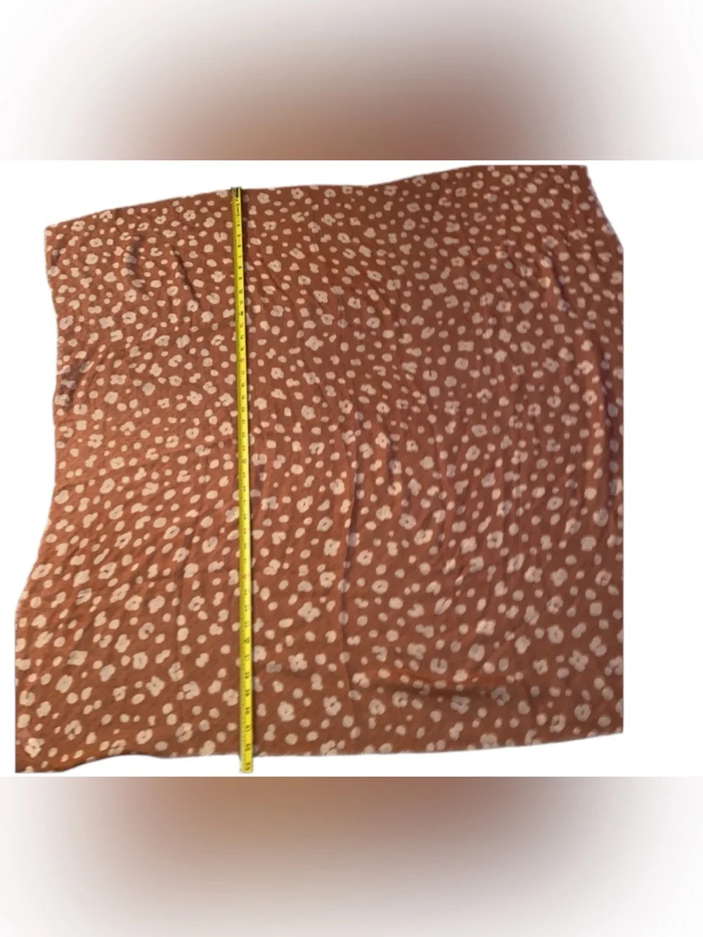 Madewell Leopard Print Scarf Wrap Shawl 100% Modal Rust Tan 42” Square NWT Boho